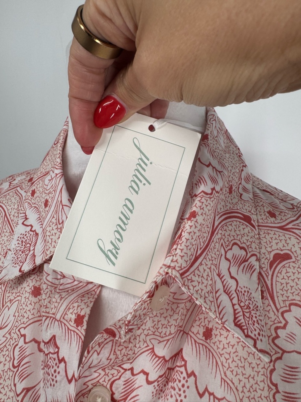 Women's Pink Paisley Midi Shirt Dress - Picture 3 of 10